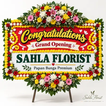 Papan Bunga Ucapan Selamat Rumah Duka Carolus