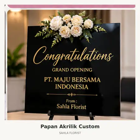 Papan Bunga Akrilik Rumah Duka Carolus